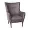 Flash Furniture Dark Gray Faux Leather Wingback Accent Chair QY-B235-DGY-GG - alternate 9